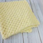 Knitted baby blanket for everyday use and crib