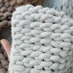 Knitted unisex winter scarf