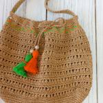 Woven straw summer women's shoulder bag