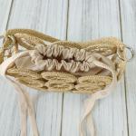 Woven straw summer women's handbag.