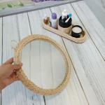 Handmade Bamboo Rope Bathroom Mirror & Accessories – Natural, Rustic, and Stylish Design to Refresh Your Bathroom"