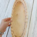 Handmade Long Narrow Oval Bamboo Rope Basket – Versatile for Candles, Small Items, or Décor, Natural Rustic Charm for Any Space"