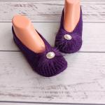 Handmade Knitted Slippers – Warm, Comfortable, Non-Slip, Perfect Gift for Home”