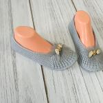 Handmade Knitted Slippers – Warm, Comfortable, Non-Slip, Perfect Gift for Home”