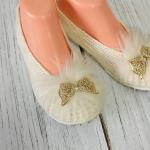 Handmade Knitted Slippers – Warm, Comfortable, Non-Slip, Perfect Gift for Home”