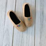 Handmade Knitted Slippers – Warm, Comfortable, Non-Slip, Perfect Gift for Home”