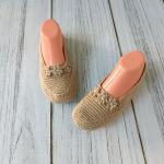 Handmade Knitted Slippers – Warm, Comfortable, Non-Slip, Perfect Gift for Home”