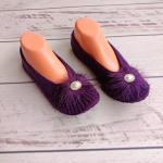 Handmade Knitted Slippers – Warm, Comfortable, Non-Slip, Perfect Gift for Home”